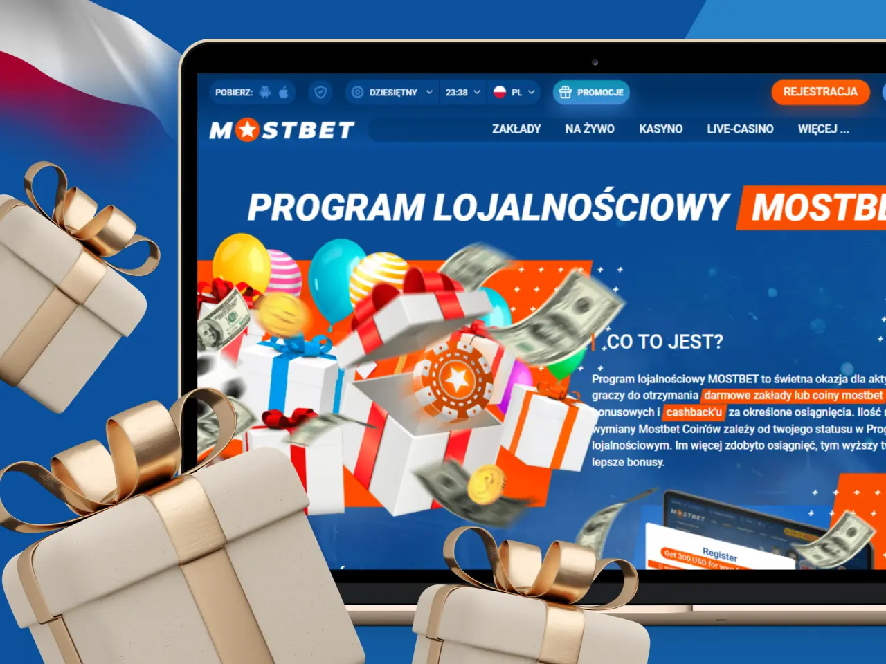 Program lojalnościowy zakładów bukmacherskich Mostbet