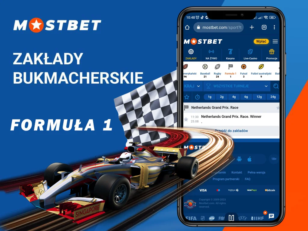 Zakłady bukmacherskie MostBet — Formuła 1